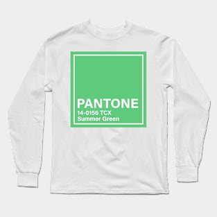 pantone 14-0156 TCX Summer Green Long Sleeve T-Shirt